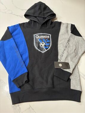 San Jose Quakes MLS Youth Hoodie (Medium 10-12) Retails For $65